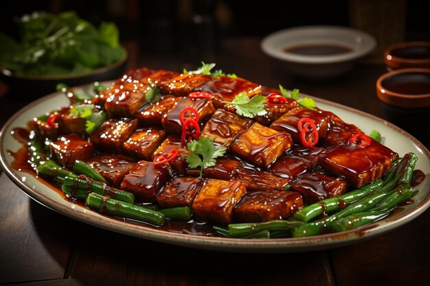 Premium Photo | Tumis kacang panjang or stir fried long bean and tofu