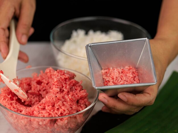 Photo tumpeng merah putih