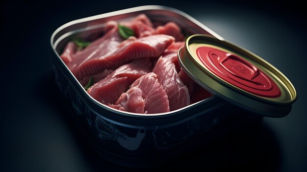 Tuna can with omega rich goodness