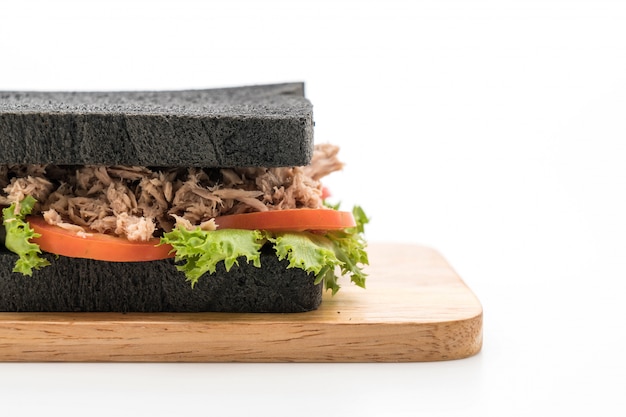 tuna charcoal  sandwich