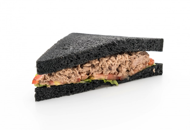 tuna charcoal  sandwich