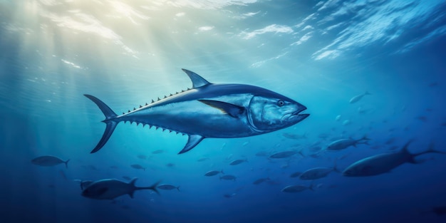 Tuna freedom in the deep blue ocean