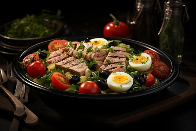 Салат из тунца Nicoise