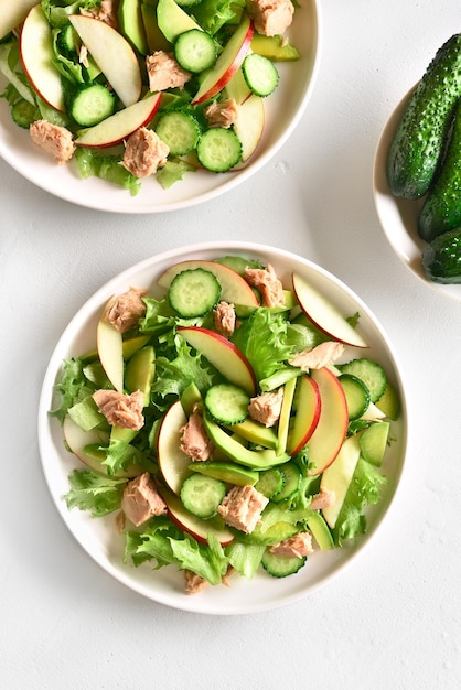 Tuna salad in bowl