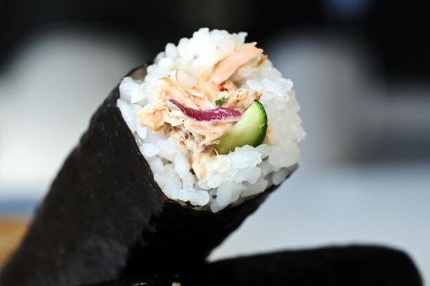 Tuna salad sushi long style