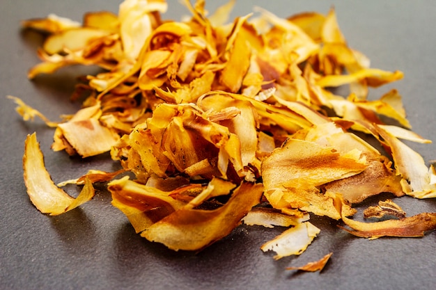 Photo tuna shaving katsuobushi, bonito flakes, ingredient of japanese soup dashi