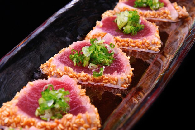 Tuna steak Japanese style