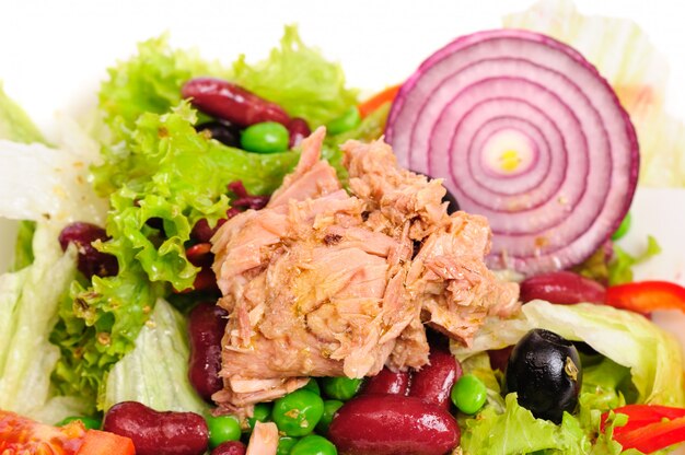 Tuna and vegetable salad