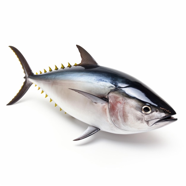 Tuna with white background high quality ultra hd