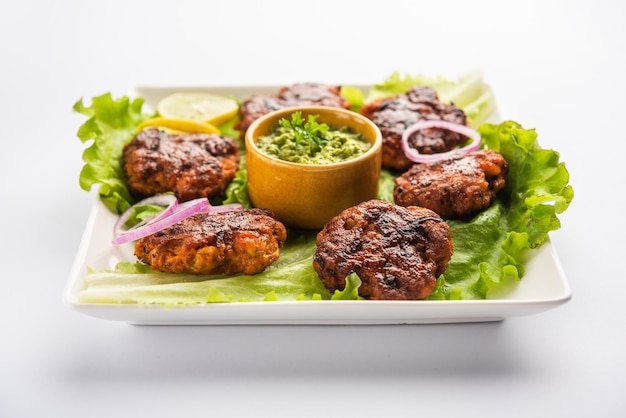 Photo tunde ke kabab, also known as buffalo, chicken or meat galouti kebab, is a soft dish made out of minced meat which is popular in india