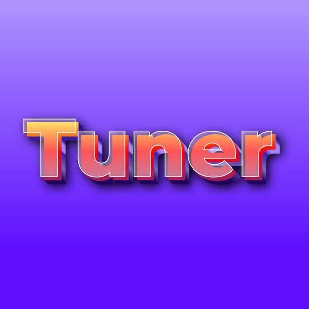 TunerText effect JPG gradient purple background card photo