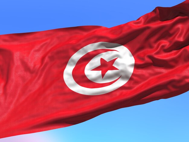 Photo tunisia of flag