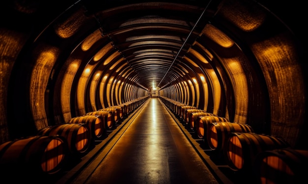 A Tunnel of Barrels