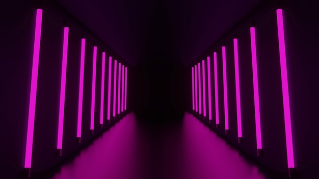 Tunnel, luce al neon, luce rosa, look premium possono essere utilizzati nel design della copertina. può essere utilizzato per promuovere l'idea