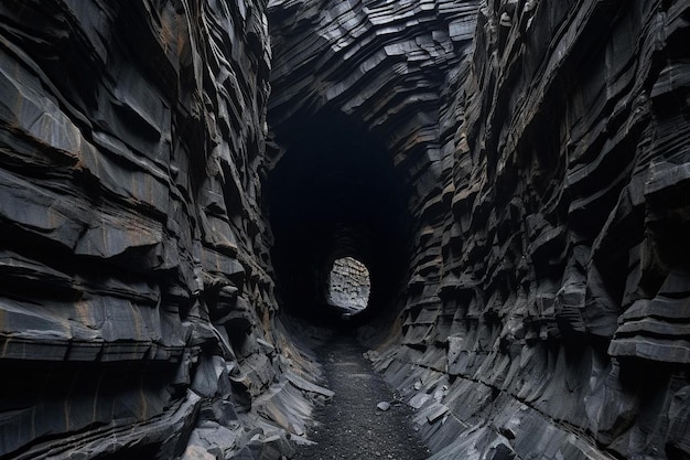 a tunnel that has a light on it