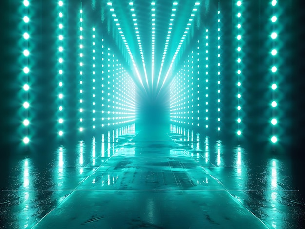 a tunnel that has lights on it and a tunnel with a tunnel in it