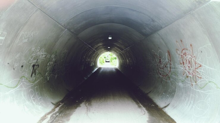Photo tunnel in tunnel