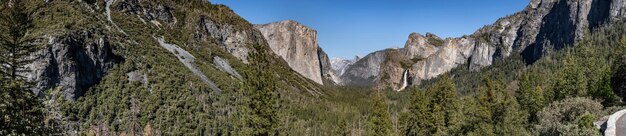 Tunnel View schilderachtige punt in Yosemite NP