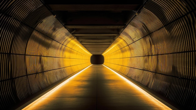 A tunnel with a light at the end of it