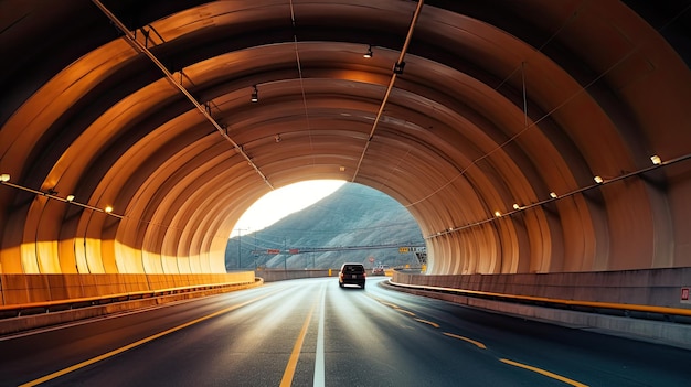 Tunnelinfrastructuur tunnelweg modern Generate Ai