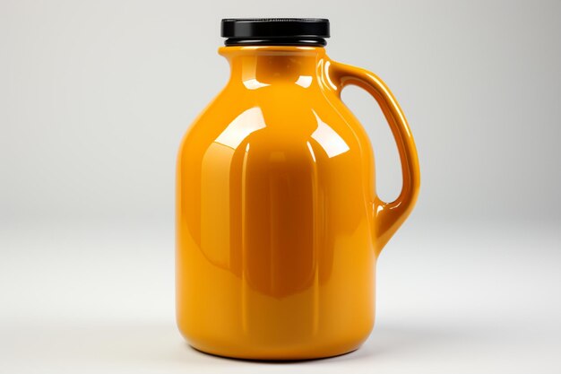 Tupperware oil can on white background