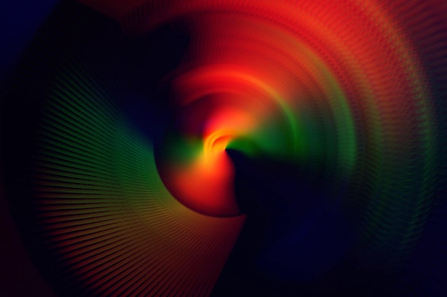 Фото Турбинные лопасти цветный реактивный двигатель фон неон цветный вихревый рисунок черный фон
