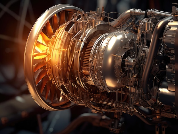 Turbine engine to generate electricity after repair and maintenance