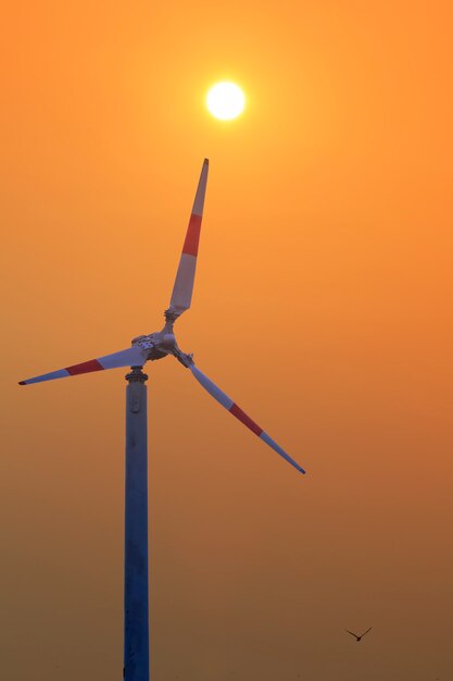 Turbina che produce energia rinnovabile in tailandia, turbine eoliche