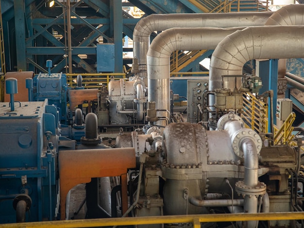 Turbine in the sugar cane industry coupled to the gearbox