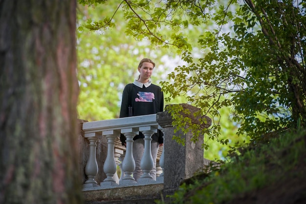 Turgenev girl on a sunny day in the park