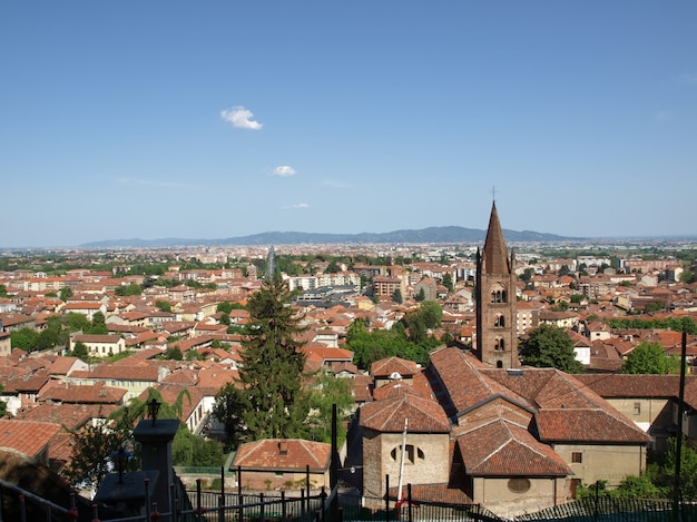 Turijn panorama gezien vanaf de heuvels van Rivoli