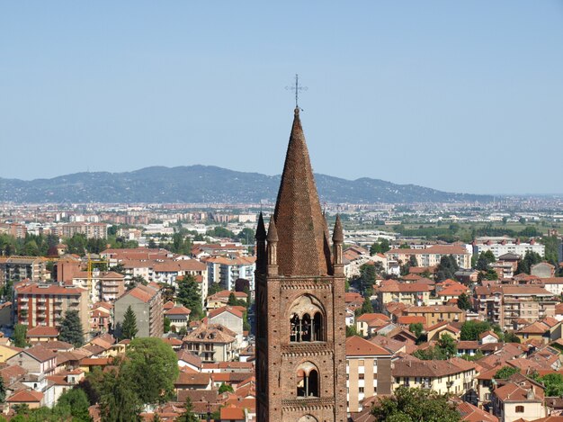 Turijn panorama gezien vanaf de heuvels van Rivoli