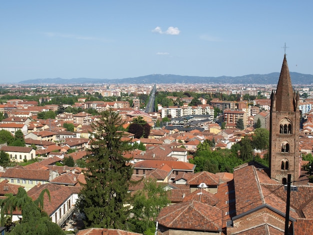 Turijn panorama gezien vanaf de heuvels van Rivoli