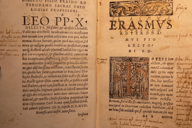 turin italy royal library erasmo da rotterdam erasmus roterodamus new testament first printed in 1516