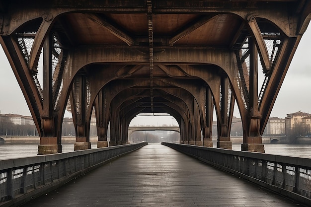 Photo turin torino detail of brigde on po river