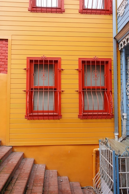 Turkey building exterior Colorful walls and windows