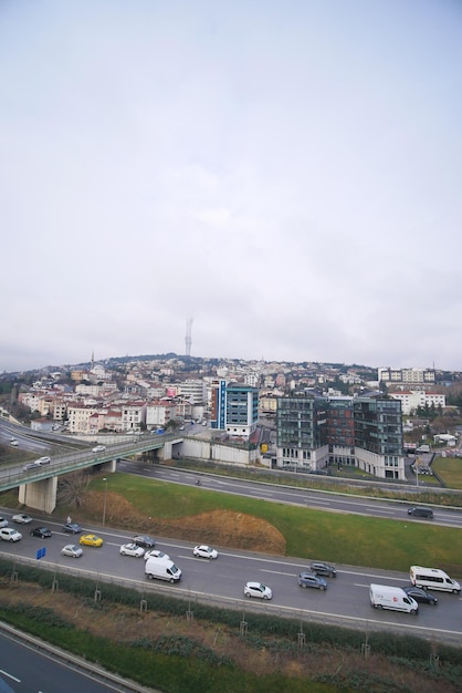 Turkey istanbul 12 january 2023 traffic in a high away in istanbul