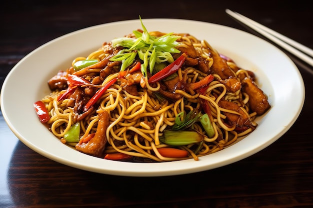 Turkey Lo Mein Chinese Food