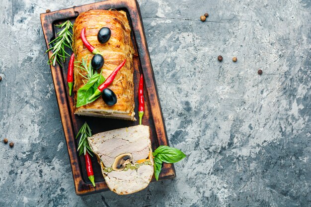 Turkey meat terrine