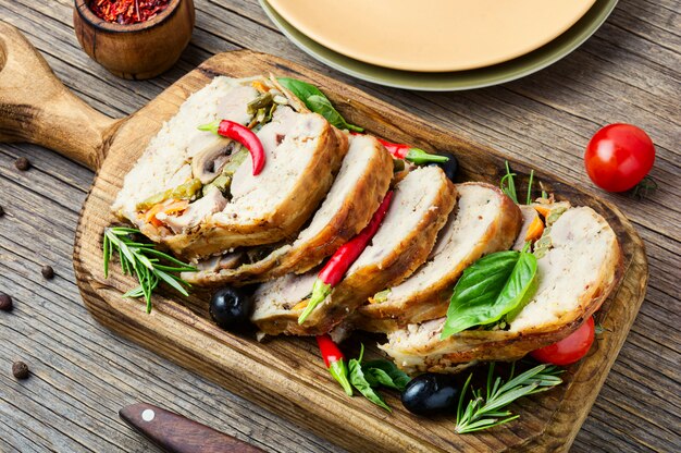 Turkey meat terrine