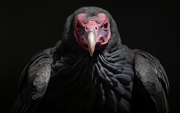 Photo turkey vulture bird on natural environment