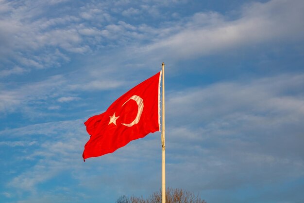 写真 トルコの国旗