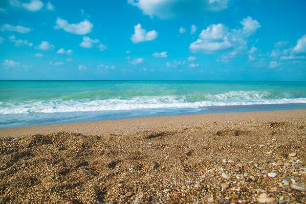 Turkije Middellandse Zee zonnige zomerdag. Selectieve aandacht.