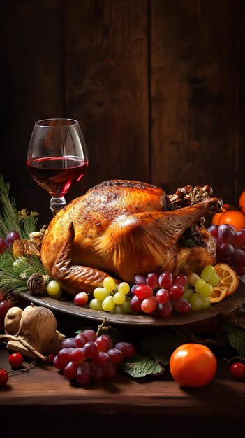 Turkije voor Kerstmis of Thanksgiving Genatieve Ai