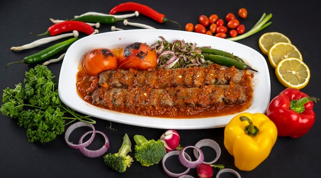 Photo turkish adana kebab