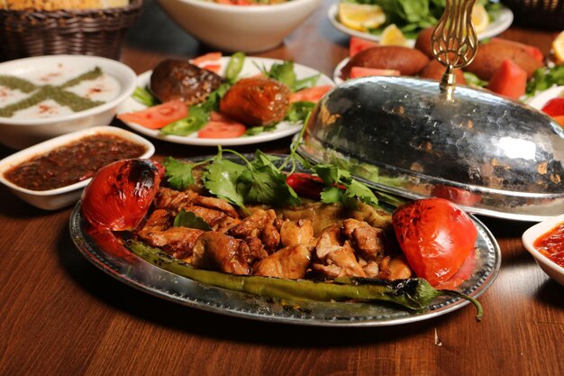 Турецкий и арабский традиционный кебаб Рамадан