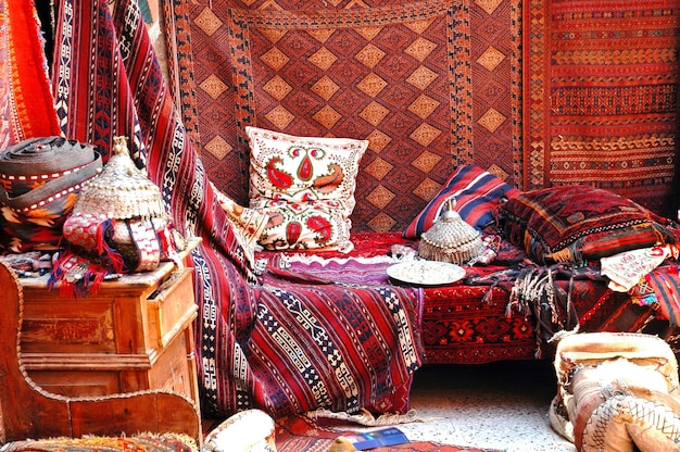 Turkish bazaar carpet market