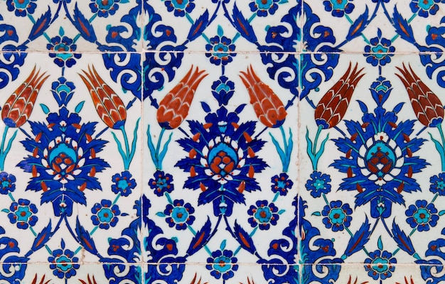 Photo turkish blue tile