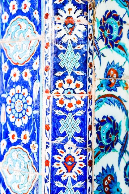 Photo turkish blue tile