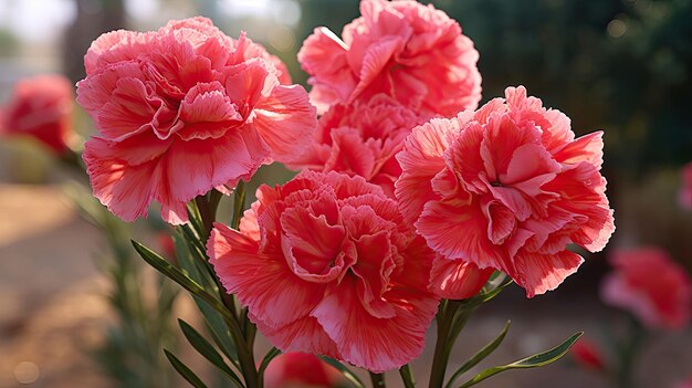 Turkish carnation close up